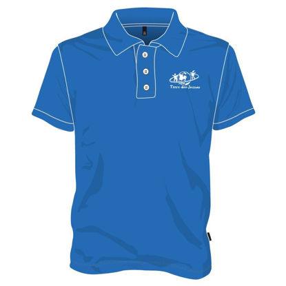 Picture of Short Sleeve Polo with Buttons (Royal Blue)